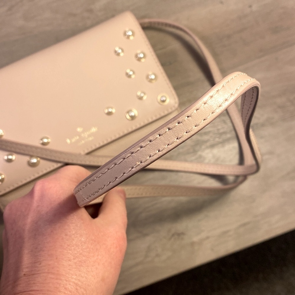 NWOT. Kate Spade Blush Pink Purse with Pearl Detailing. - Picture 12 of 12
